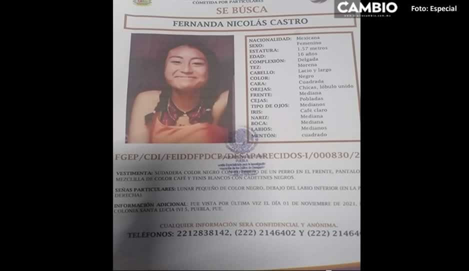 ¡Se busca! Fernanda Nicolás Castro desapareció en Santa Lucía; ayuda a localizarla