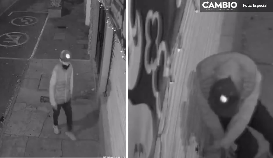Captan en VIDEO a ladrón intentando dar cortinazo a negocio de la 31 Poniente