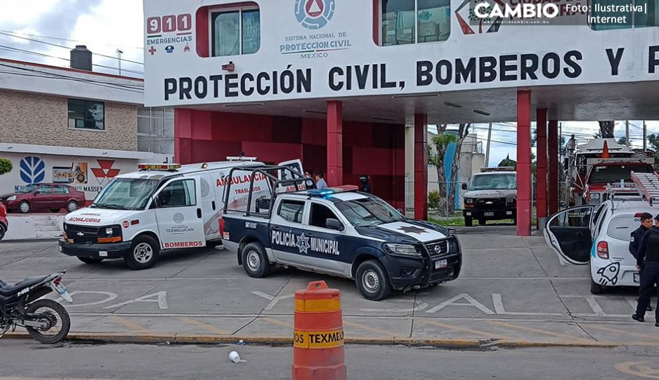 Lesionado por arma de fuego llega a estación de Bomberos para pedir ayuda en Texmelucan