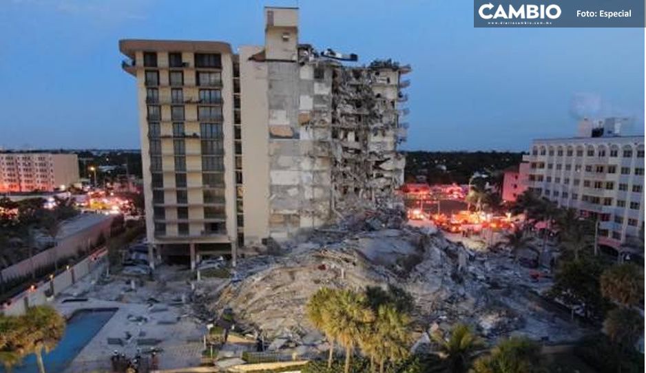 VIDEO: ¡Impactante! Captan momento exacto en que colapsa torre de departamentos en Miami Beach