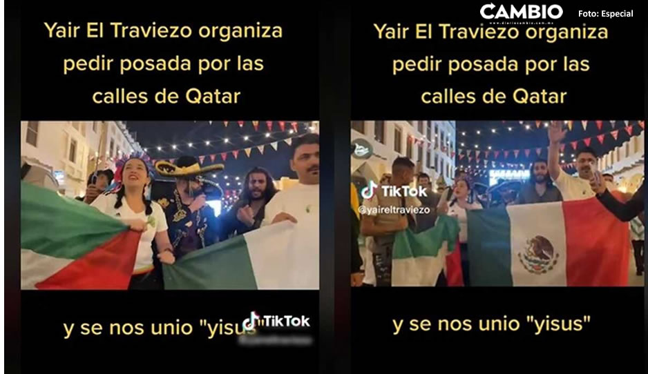 ¡Hasta cantaron villancicos! Mexicanos organiza posada en calles de Qatar (VIDEO)
