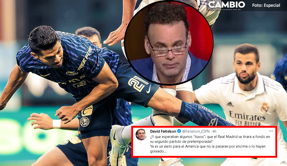 Faitelson llama ilusos a los americanistas y asegura que el Real Madrid no los goleó de milagro
