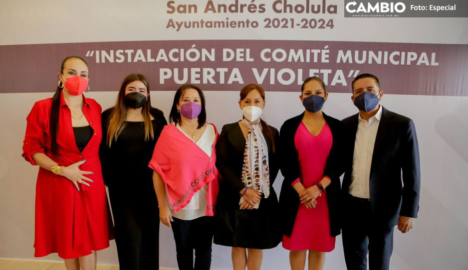 Instalan Comité Municipal “Puerta Violeta” de San Andrés Cholula