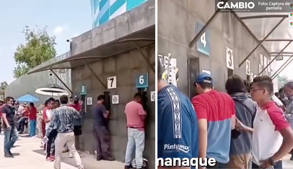 Poblanos americanistas salen a las calles: acuden a las taquillas en busca de un boleto (VIDEO)
