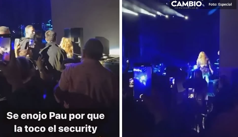 Paulina Rubio acusa de ser tocada indebidamente por guardia de seguridad durante concierto (VIDEO)