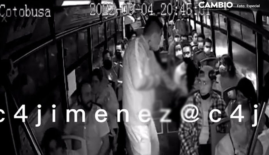 Fingió ser pasajero y asaltó a todos los usuarios de un camión en CDMX (VIDEO)