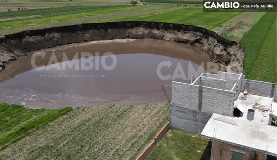 UNAM revela que socavón de Zacatepec fue causado por agua subterránea y erosión