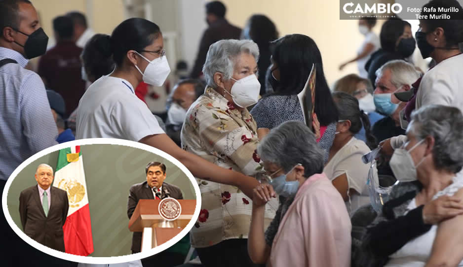 Barbosa celebra la decisión de AMLO en aplicar tercera dosis vs COVID a abuelitos