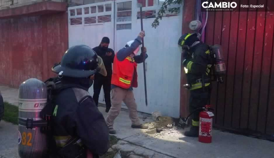 Robo de una válvula provoca fuga de gas en Castillotla