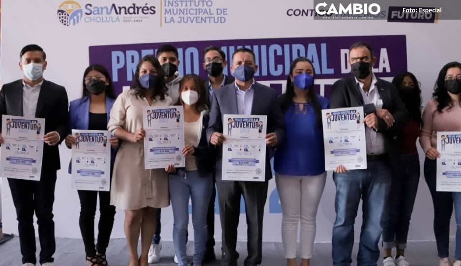 Presenta ayuntamiento de San Andrés Cholula convocatoria para el premio municipal de la juventud