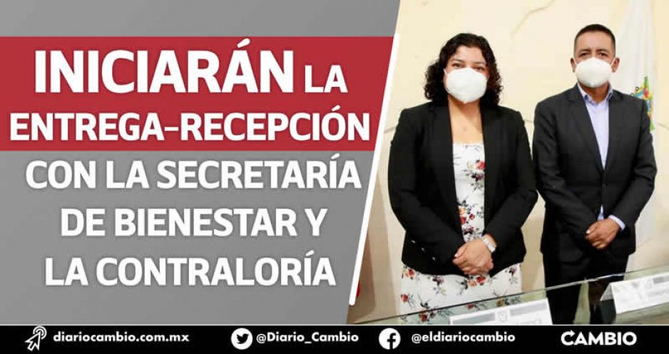 Karina Pérez y Edmundo Tlatehui arrancan oficialmente el proceso de entrega-recepción