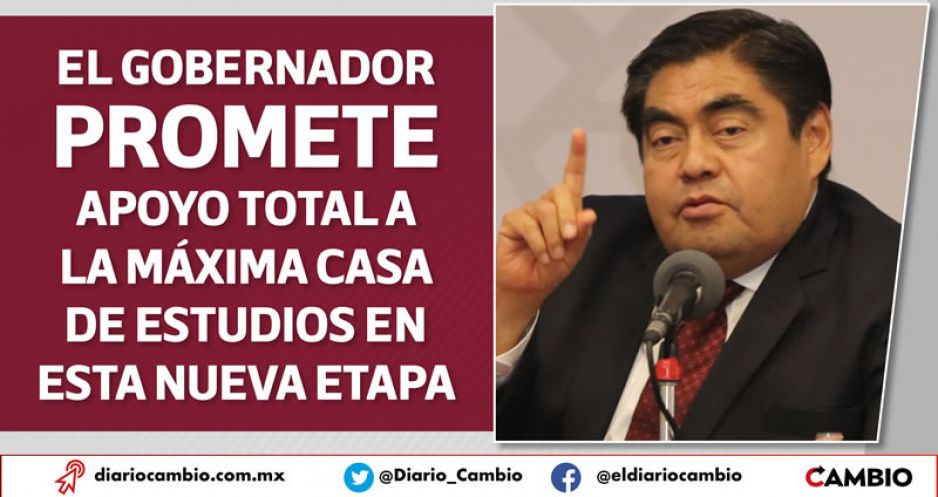 Barbosa asegura que con la nueva rectora de la BUAP habrá “un período exitoso” de colaboración (VIDEO)