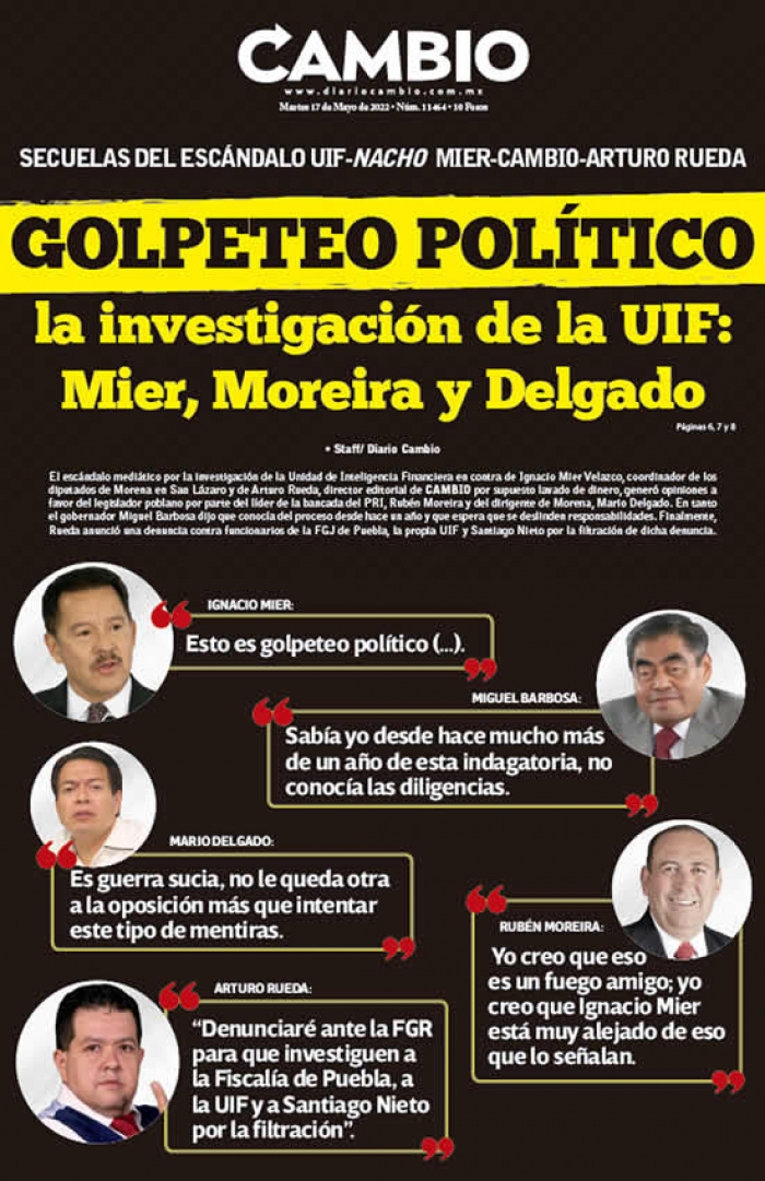 GOLPETEO POLÍTICO la investigación de la UIF: Mier, Moreira y Delgado