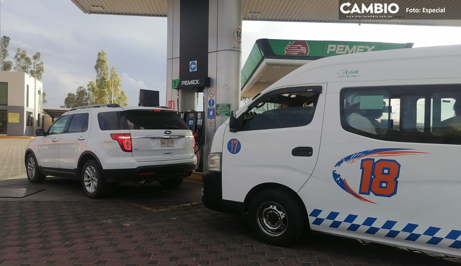 Delincuentes armados atracan transporte público en Yehualtepec