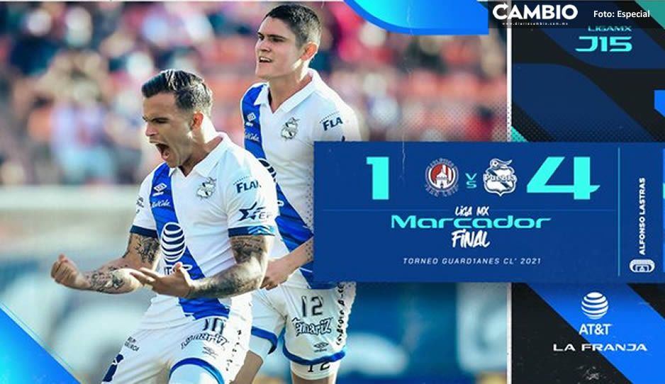 Club Puebla como los grandes; le gana a San Luis y se acerca a la Liguilla