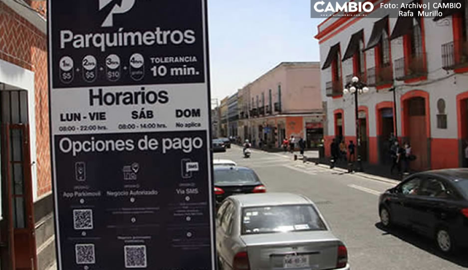 50 poblanos interponen amparo contra el uso de parquímetros (VIDEO)