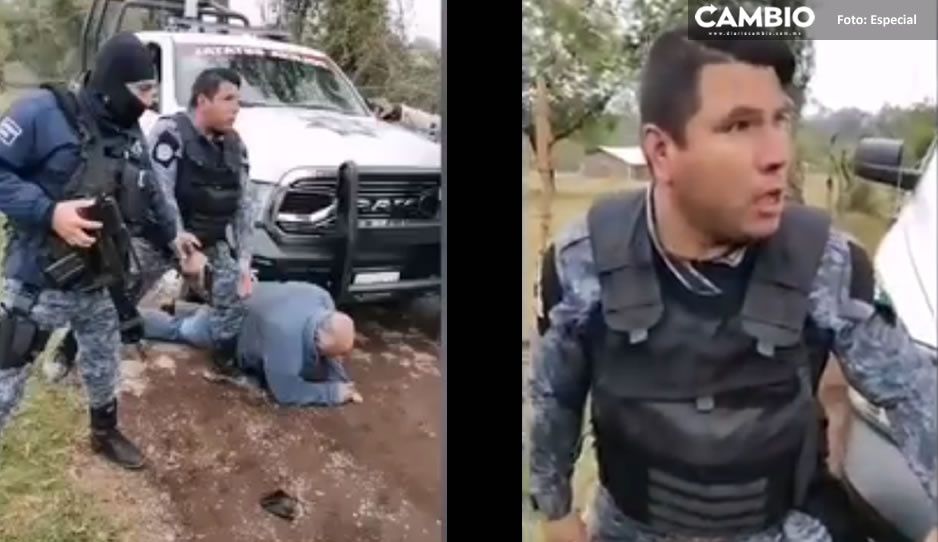 Tras someter abuelito en Huauchinango, policías piden disculpas y dejan ir a la familia (VIDEO)