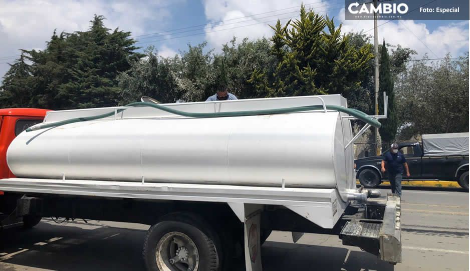 Aseguran pipa con despensas a nombre del candidato a edil de Ciudad Serdán por Morena