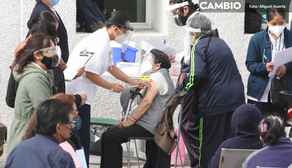 Uno de cada 10 adultos mayores de Puebla ya cuenta con inmunidad vs el coronavirus (FOTOS)