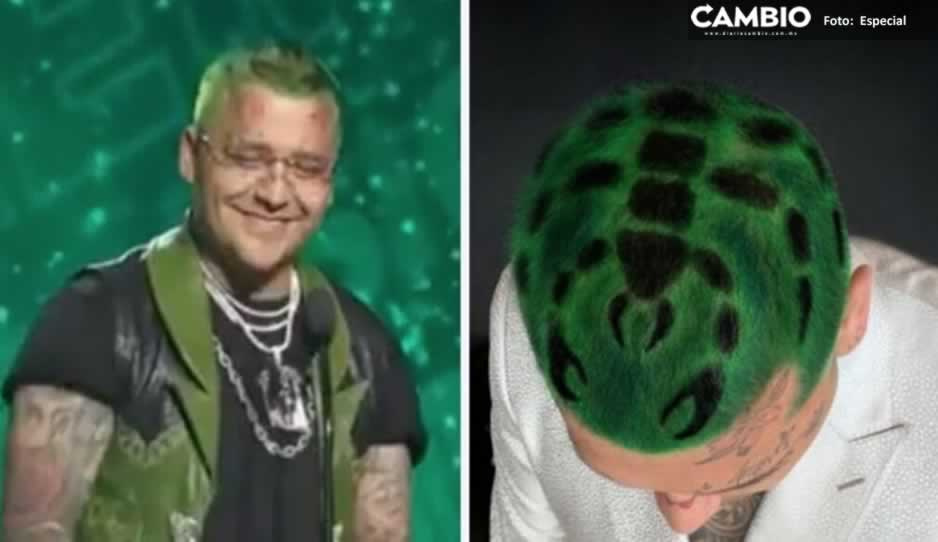 Christian Nodal enciende las redes al aparecer con cabello verde