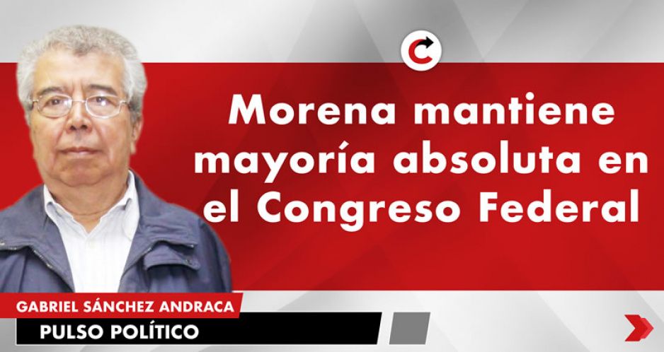 Morena mantiene mayoría absoluta en el Congreso Federal