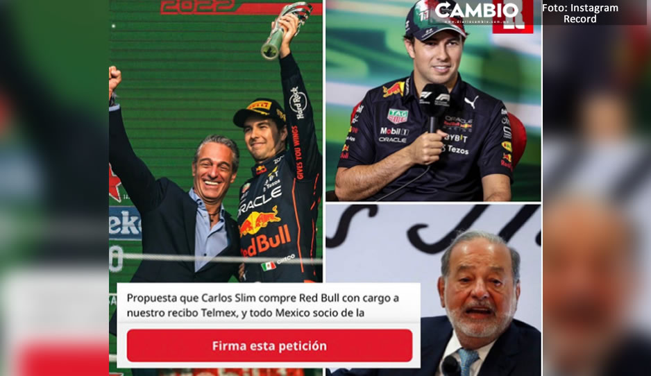 Lanzan petición para que Carlos Slim compre Red Bull tras desaire de Verstappen a Checo Pérez