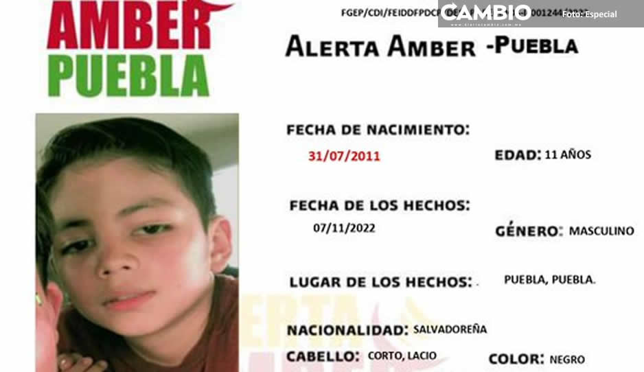 ¡Ayuda a encontrar a Gerard! Niñito salvadoreño que se perdió en Puebla