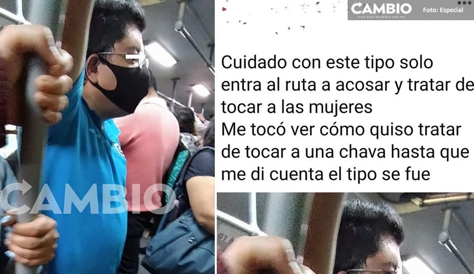 Exhibe a depravado del RUTA 2, así acosa a las pasajeras (FOTOS)