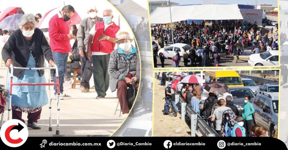 FOTOS: Así fue el calvario de los abuelitos para recibir vacuna antiCovid