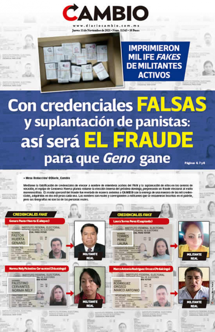 Con credenciales FALSAS y suplantación de panistas: así será EL FRAUDE para que Geno gane