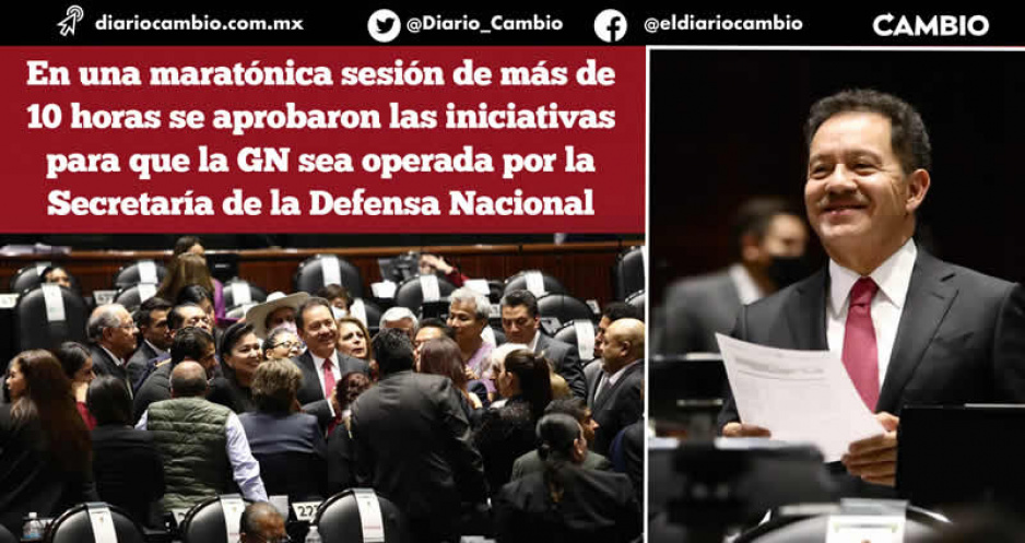 Nacho Mier y bancada lopezobradorista suman primera victoria: aprueban las iniciativas de la Guardia Nacional