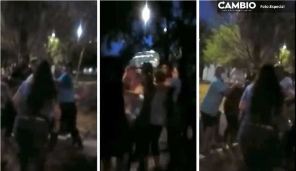 Vecinos se agarran a ‘garrafonazos’ al impedir regar arbolitos en Nuevo León (VIDEO)