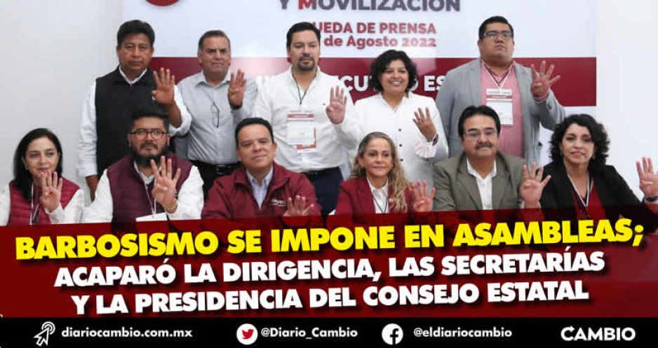 Sin sorpresas: barbosistas acaparan la dirigencia y el Consejo estatal de Morena (VIDEOS)