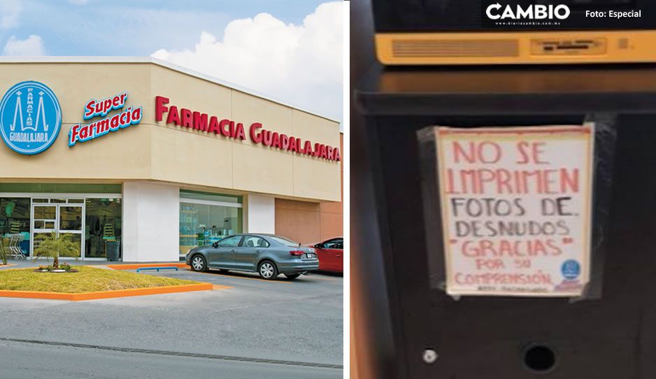 ¡No más exhibicionistas! Farmacias Guadalajara prohíbe imprimir fotos sin consentimiento