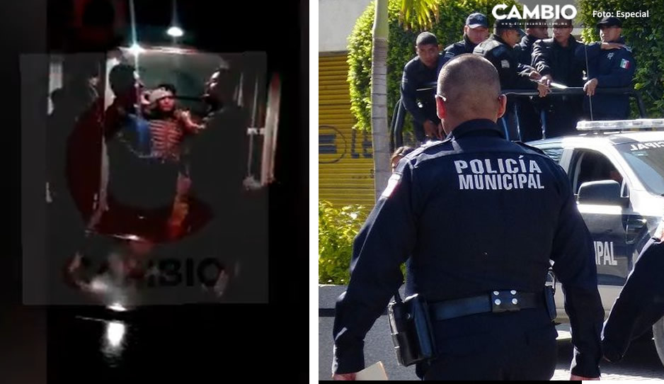 Borrachito escandaliza la vía pública y agrede a policías en Xicotepec de Juárez (VIDEO)