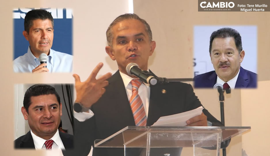 Mancera reconoce las aspiraciones de Lalo Rivera, Nacho Mier y Armenta por la gubernatura de Puebla (VIDEO)