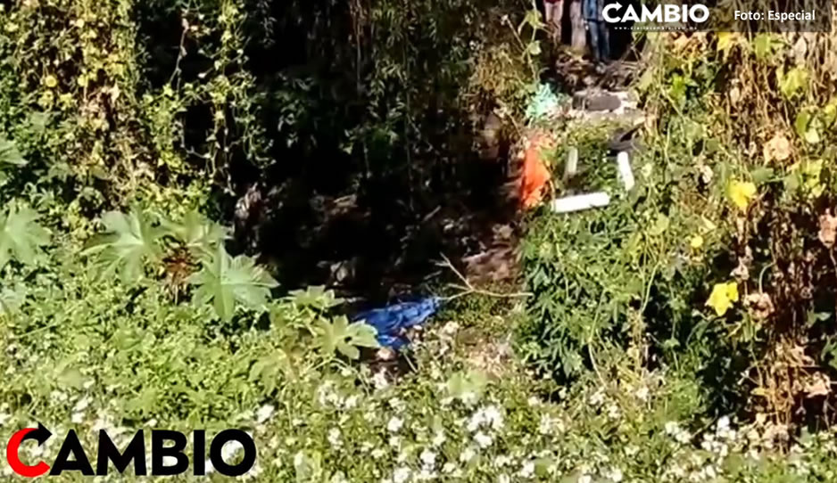 Hallan cadáver en ribera del río Atoyac, en Texmelucan (VIDEO)