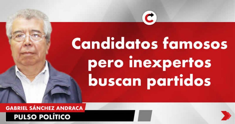 Candidatos famosos pero inexpertos buscan partidos