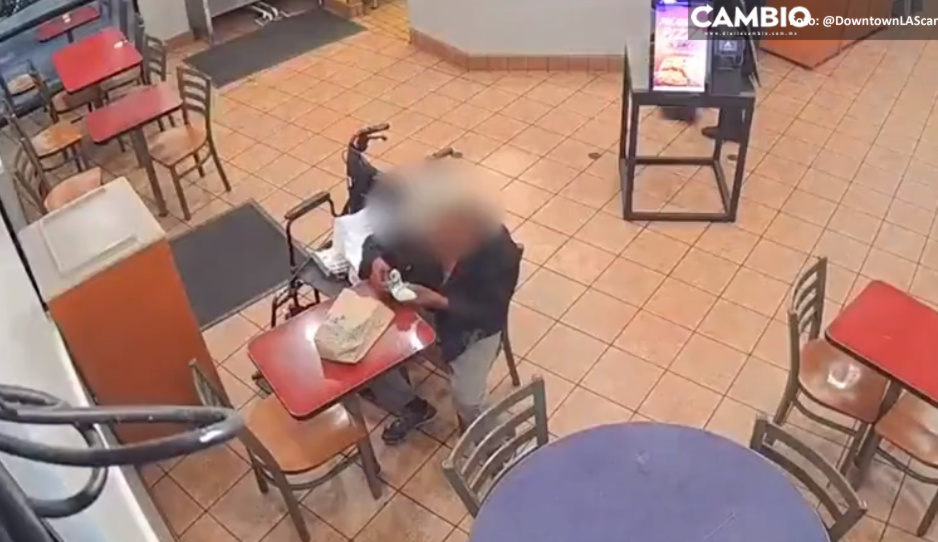 FUERTE VIDEO: Así tasajearon a un abuelito en Taco Bell