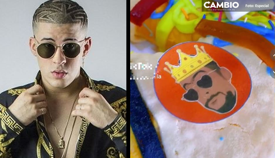 El futuro es hoy; crean colorida rosca de Reyes de Bad Bunny (VIDEO)