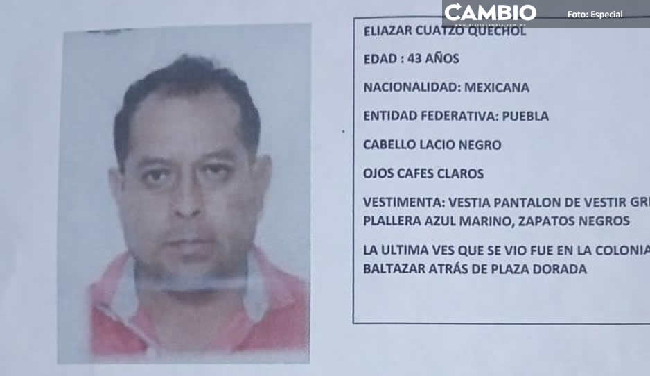 ¡Ayuda a localizarlo! Eliazar Cuarzo Quechol desapareció tras un accidente en San Baltazar Campeche