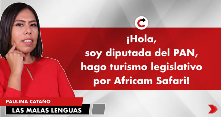 ¡Hola, soy diputada del PAN, hago turismo legislativo por Africam Safari!