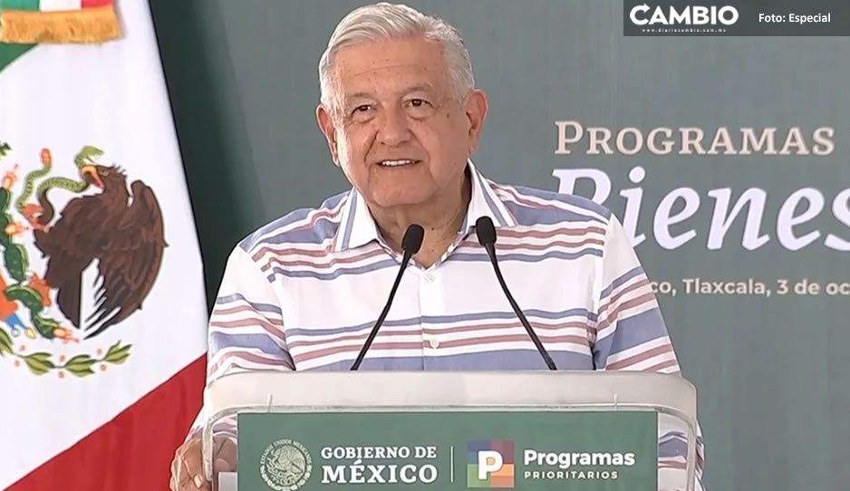 La gente quería acercarse a mí; así minimiza AMLO interrupción en su evento de Huauchinango (VIDEO)