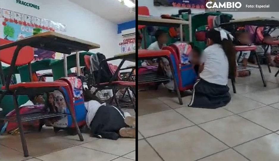 “Todos abajo”: Balacera causa pánico en primaria de Sonora (FUERTE VIDEO)