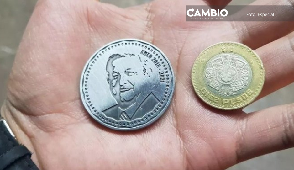 ¿Ya tienes la Tuya? Monedas conmemorativas con el rostro de AMLO se venden en internet