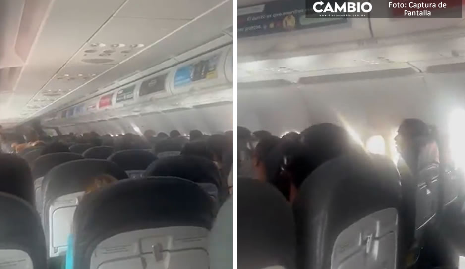 ¡Santa cachucha! Pasajeros de Viva Aerobus acusaron falta de oxígeno en el avión (VIDEO)