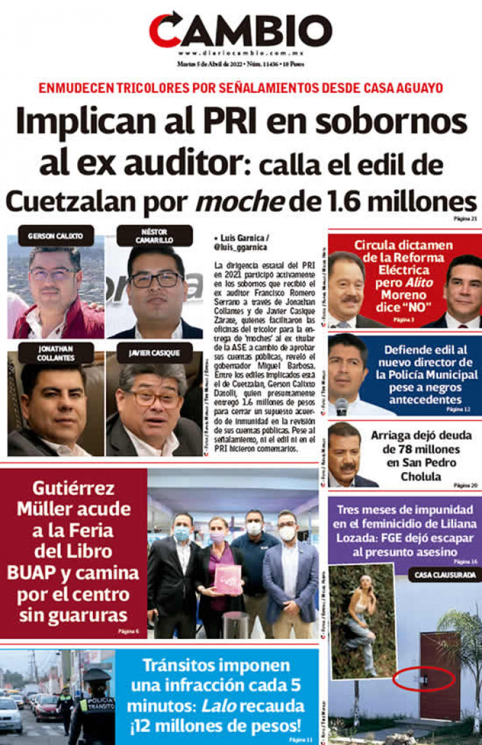 Implican al PRI en sobornos al ex auditor: calla el edil de Cuetzalan por moche de 1.6 millones