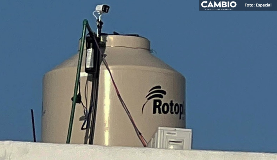 ¡No hay respeto! Regios colocan cámaras de seguridad en tinacos para evitar robo de agua