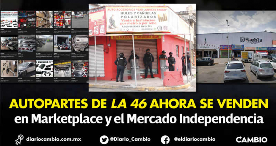 Efecto cucaracha al cerrar La 46: ahora venden autopartes en el Mercado Independencia y redes