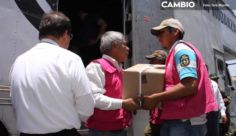 El INE envía a Puebla papelería para la Consulta Popular de Revocación de Mandato